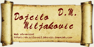 Dojčilo Miljaković vizit kartica